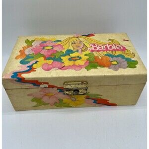 Vintage Durham Industries Mattel Barbie Wind Up Music Jewelry Box Vtg 1976 Read